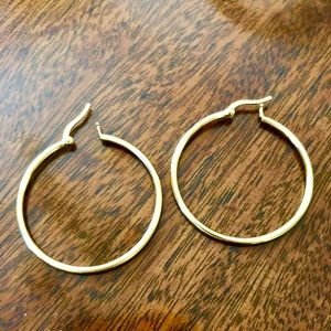 18k Gold Plated Hoop Earrings
